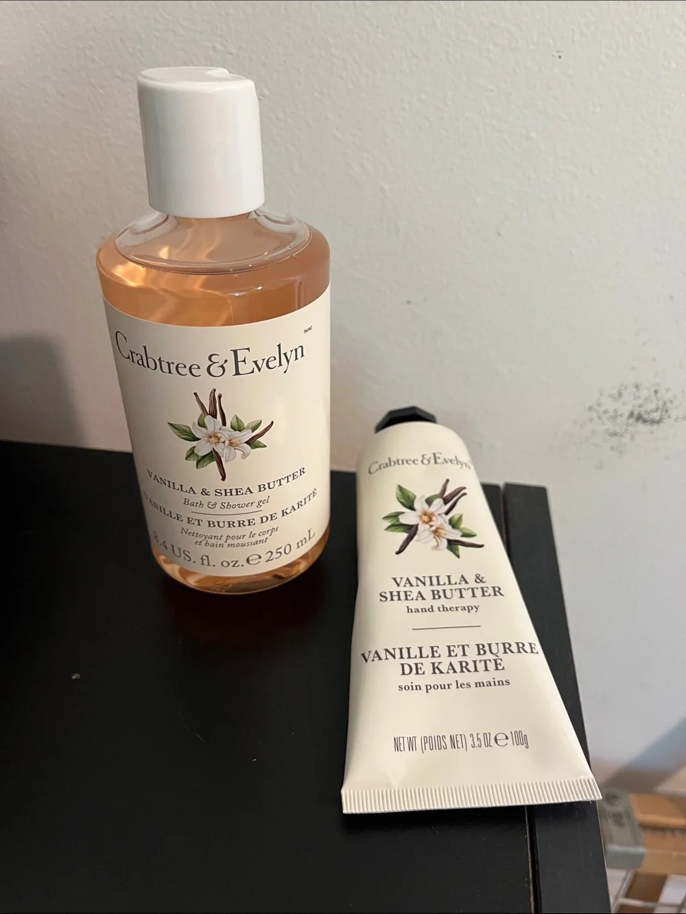 Crabtree & Evelyn Vanilla & Shea Butter Shower Gel & Hand Lotion